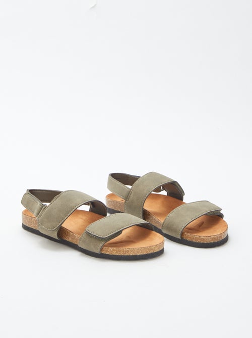 Open sandalen met klittenband - Kiabi