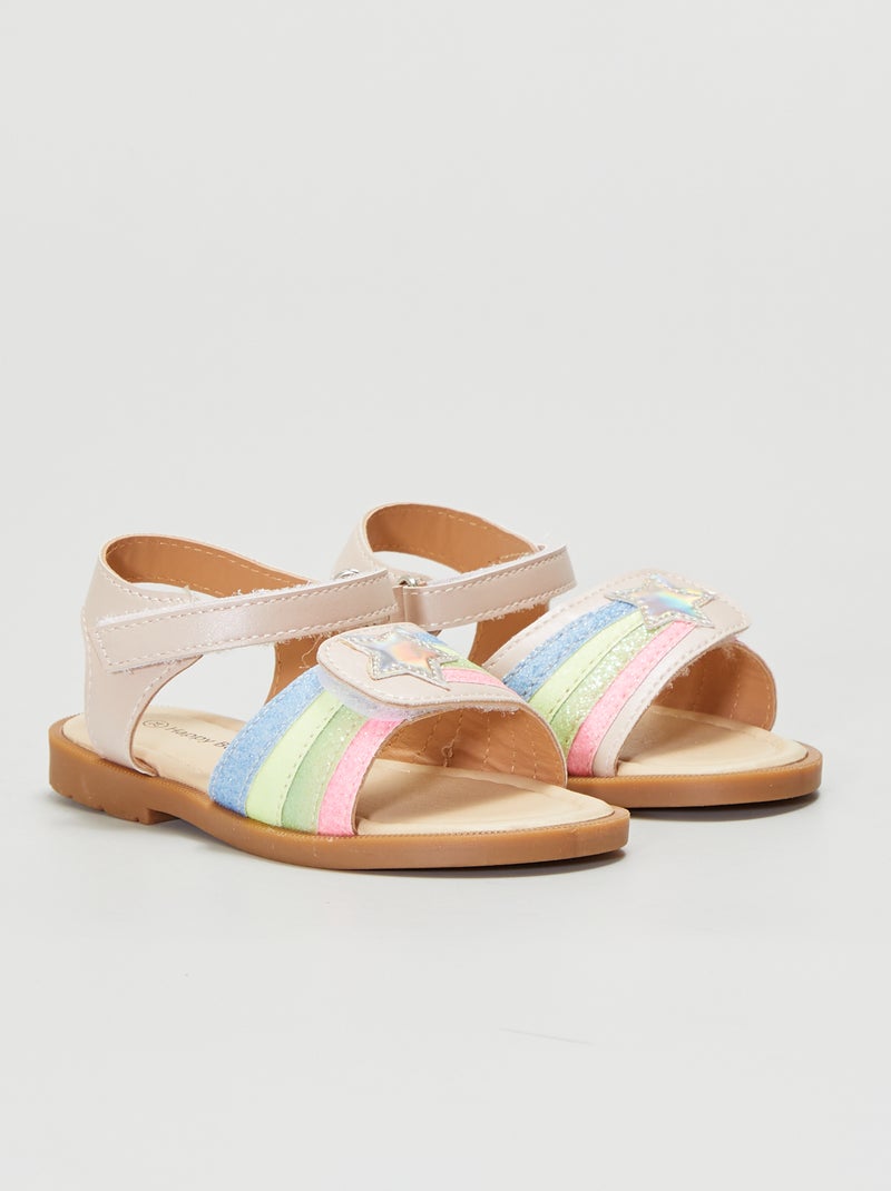 Open sandalen met klittenband ROSE - Kiabi