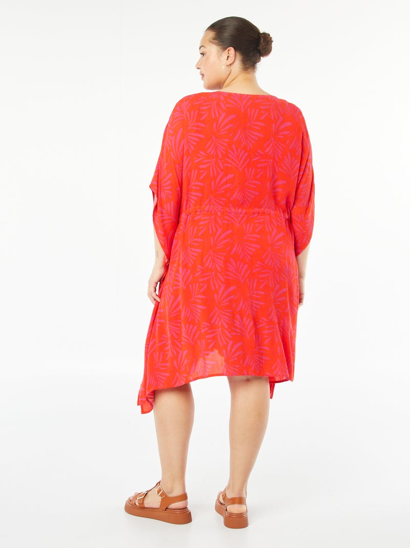 Open strandjurk met print Oranje - Kiabi