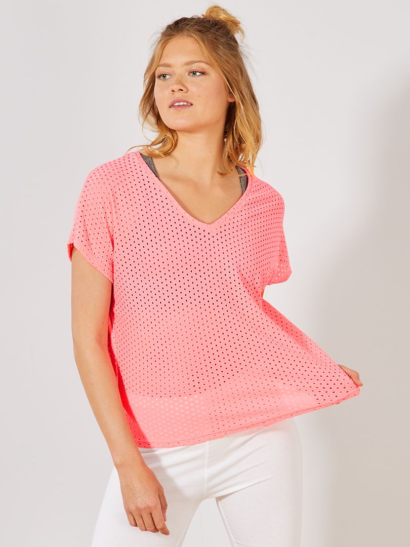 Neon roze t clearance shirt