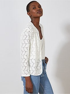 Opengewerkt vest van 'JDY' - Kiabi