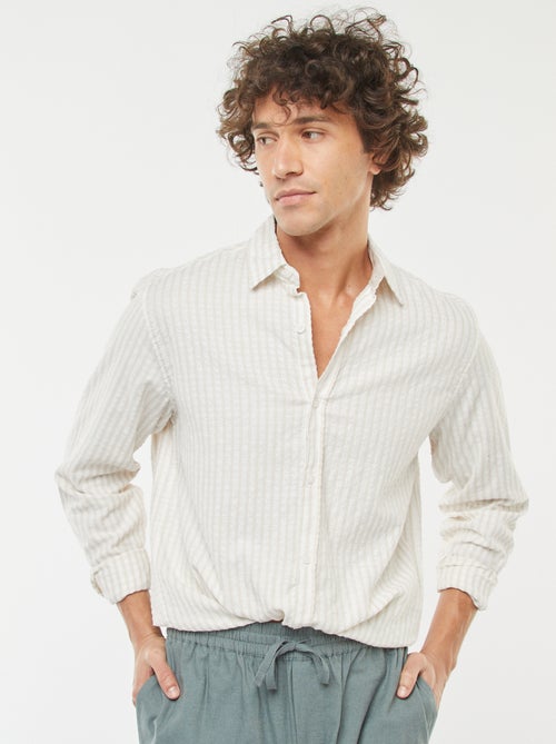 Originele blouse met lange mouw en een comfortabele snit - Kiabi
