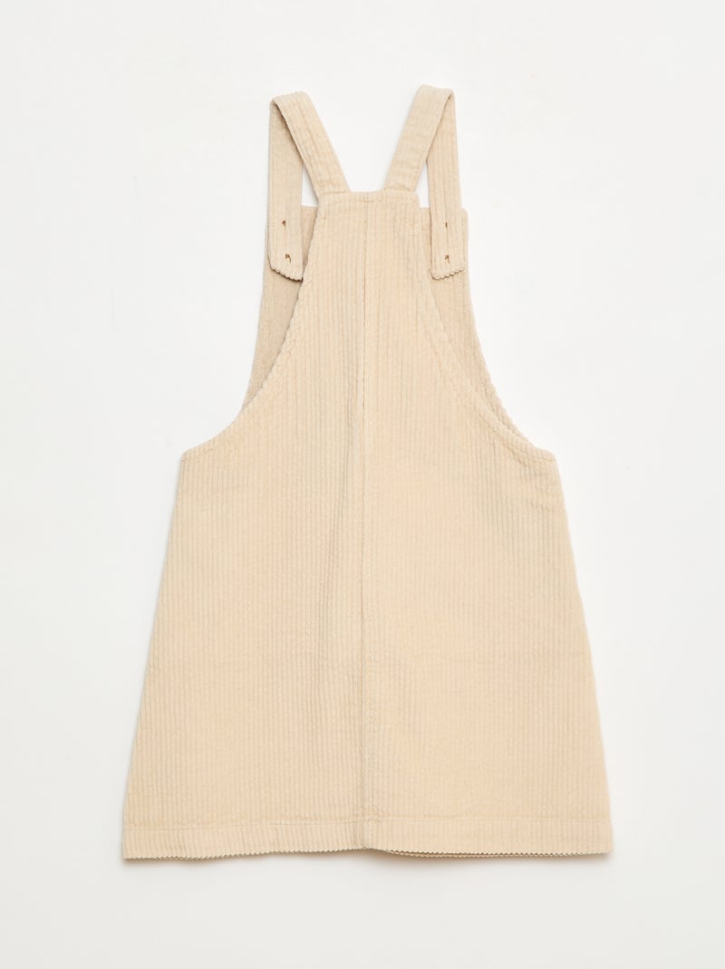 Overgooier van corduroy met zak Wit - Kiabi