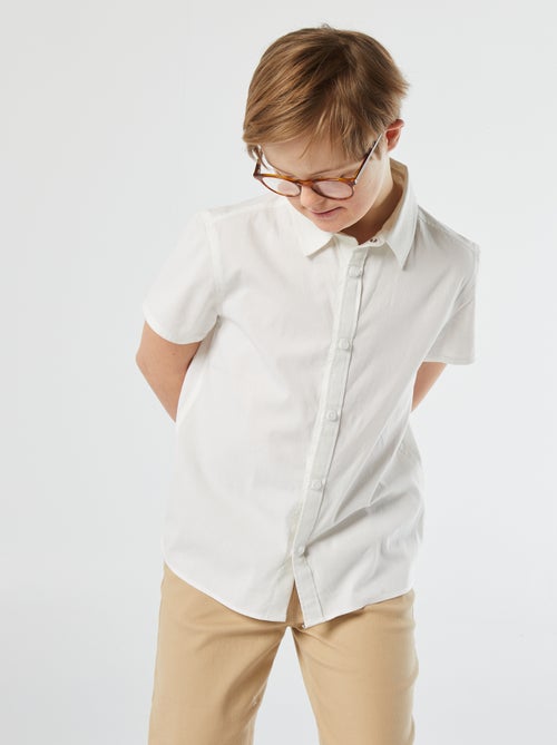 Overhemd met korte mouwen - gemakkelijk aan te trekken collectie - Kiabi