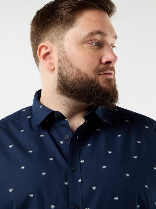 Overhemd met korte mouwen en motief - Kiabi