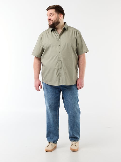 Overhemd met korte mouwen en motief - Kiabi