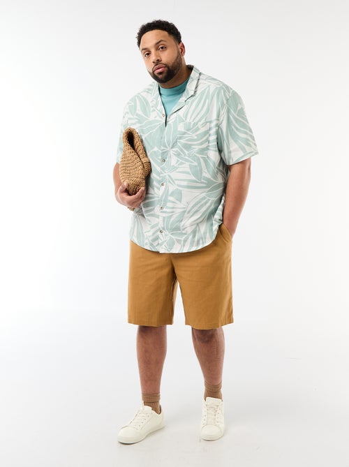 Overhemd met korte mouwen en motief - Kiabi