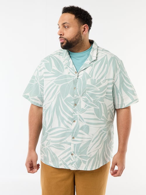 Overhemd met korte mouwen en motief - Kiabi