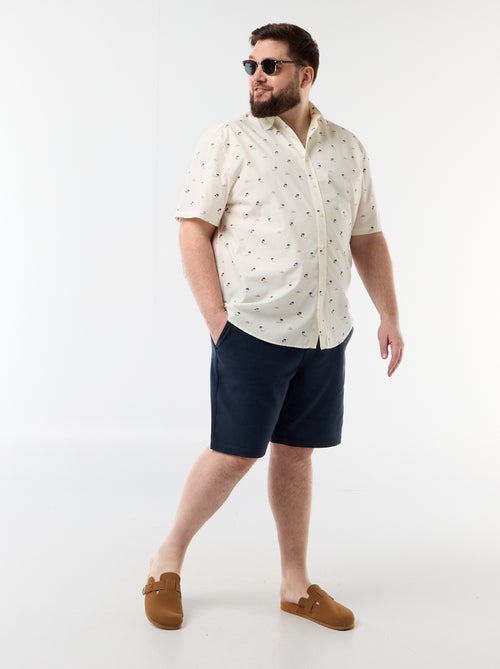 Overhemd met korte mouwen en motief - Kiabi