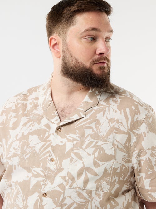 Overhemd met korte mouwen en motief - Kiabi