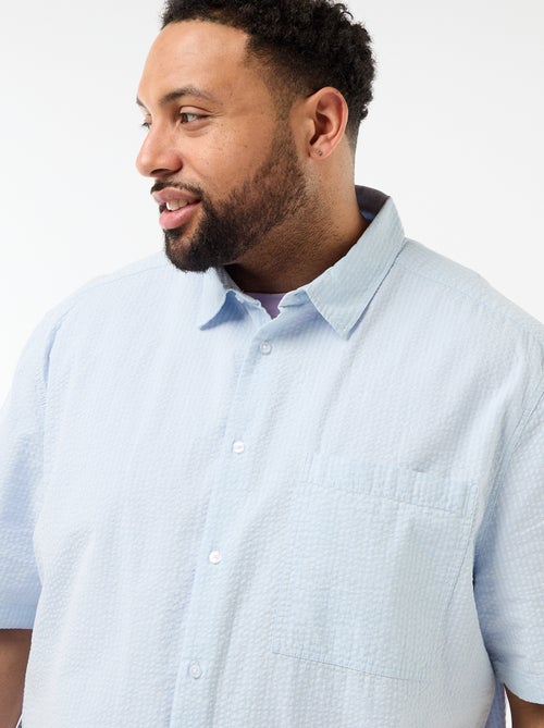 Overhemd met korte mouwen van crêpestof - Kiabi