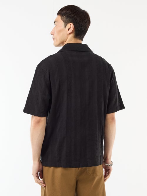 Overhemd met korte mouwen van fantasietricot - Kiabi