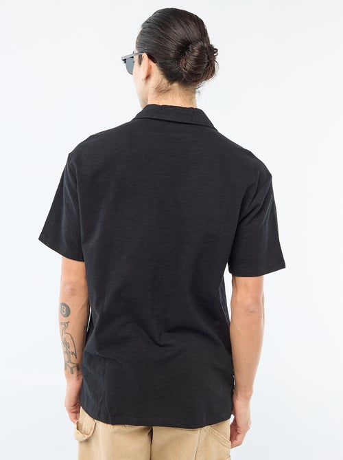 Overhemd met korte mouwen van tricot - Kiabi