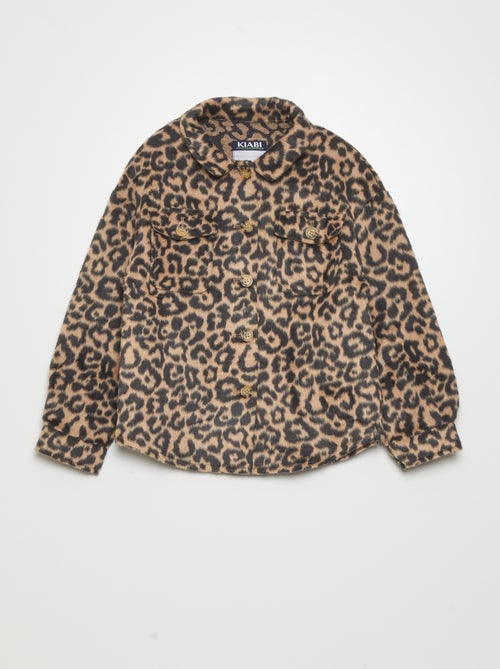 Overhemd met luipaardmotiefje - Kiabi