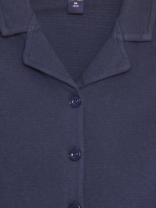 Overhemd met textuur en korte mouw - Kiabi