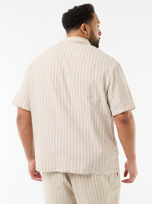 Overhemd van gemengd linnen - Kiabi