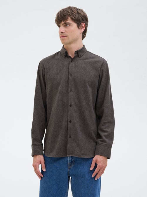 Overhemd van katoenflanel 'JJrebel' - Kiabi