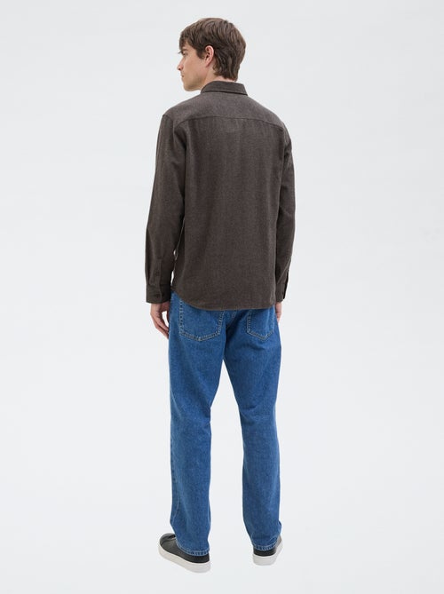 Overhemd van katoenflanel 'JJrebel' - Kiabi