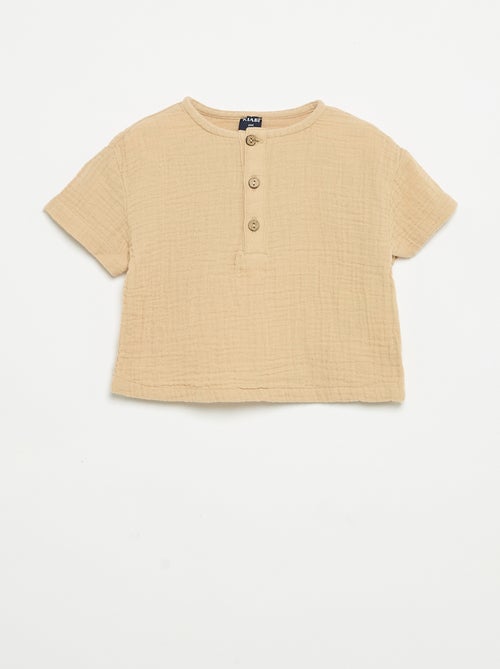 Overhemd van katoengaas - Kiabi