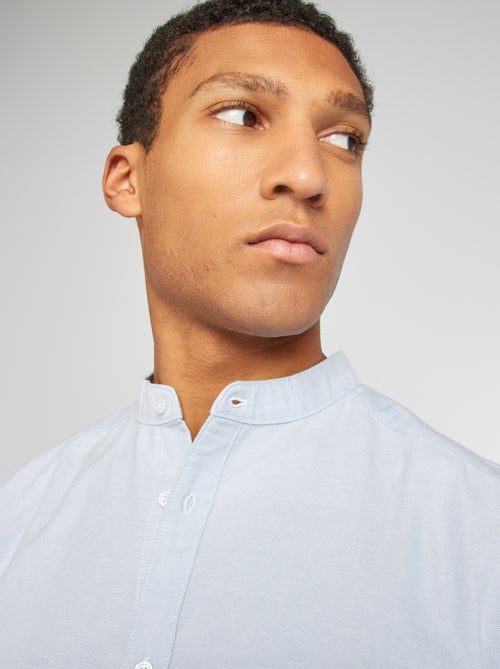 Overhemd van Oxford-katoen met maokraagje - Kiabi