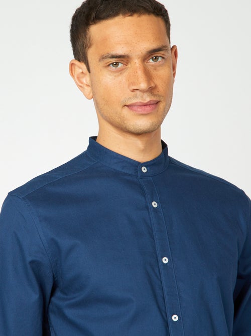 Overhemd van Oxford-katoen met maokraagje - Kiabi