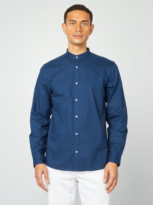 Overhemd van Oxford-katoen met maokraagje - Kiabi