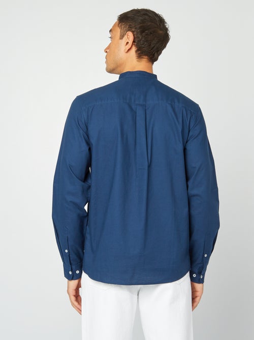 Overhemd van Oxford-katoen met maokraagje - Kiabi