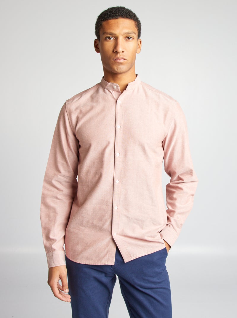 Overhemd van Oxford-katoen met maokraagje ROSE - Kiabi