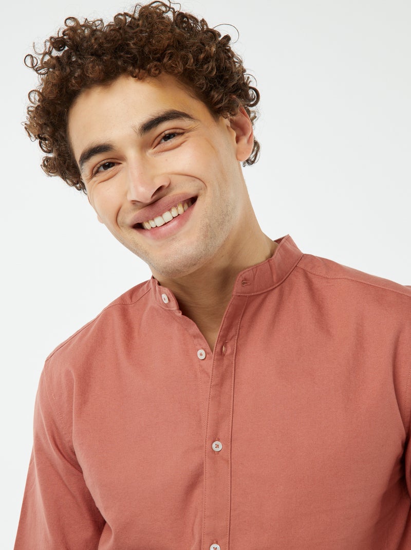 Overhemd van Oxford-katoen met maokraagje ROSE - Kiabi