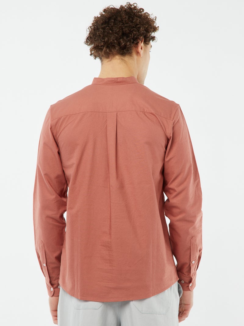Overhemd van Oxford-katoen met maokraagje ROSE - Kiabi
