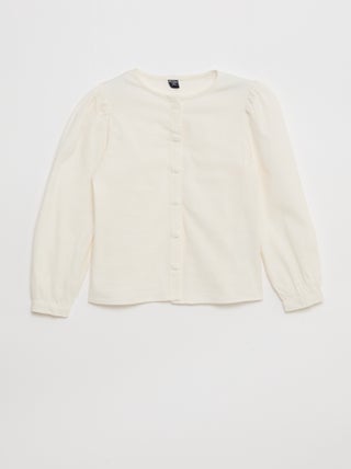 Overhemd van poplin met magnetische sluiting - So Easy