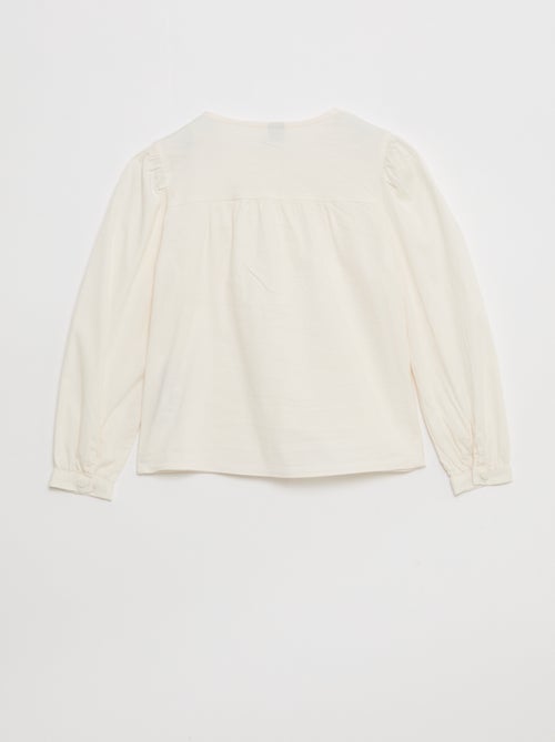 Overhemd van poplin met magnetische sluiting - So Easy - Kiabi