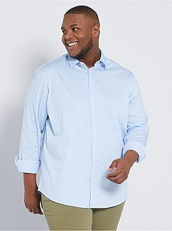 Overhemd van stretch twill - Kiabi