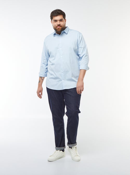 Overhemd van stretch twill - Kiabi