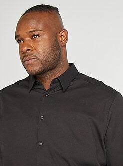 Overhemd van stretch twill - Kiabi