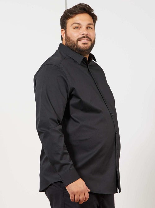 Overhemd van stretch twill - Kiabi