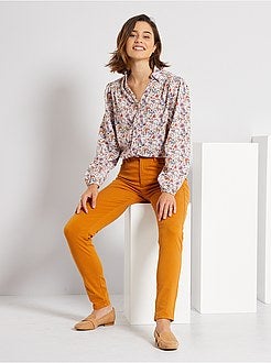 Overhemdbloes met bloemenprint - Kiabi