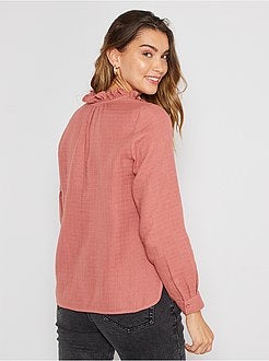 Overhemdbloes van katoengaas - Kiabi