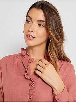 Overhemdbloes van katoengaas - Kiabi