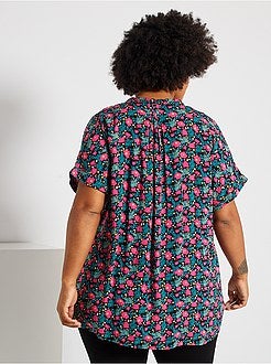 Overhemdblouse met bloemenprint - Kiabi