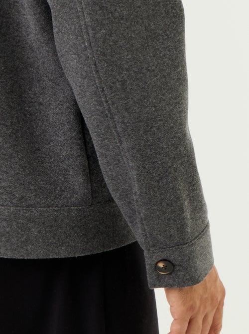 Overhemdjas met wol-look en borstzakken - Kiabi Overhemdjas met wol-look en borstzakken - Kiabi