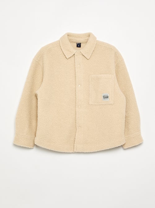 Overshirt met schapenvachteffect - Kiabi Overshirt met schapenvachteffect - Kiabi