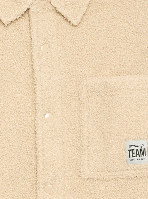 Overshirt met schapenvachteffect - Kiabi Overshirt met schapenvachteffect - Kiabi