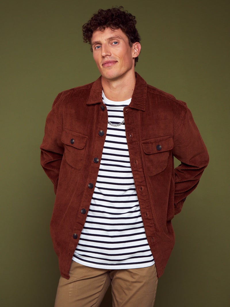 Overshirt van corduroy BRUIN - Kiabi