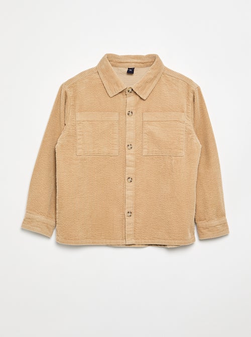 Overshirt van ribfluweel - Kiabi