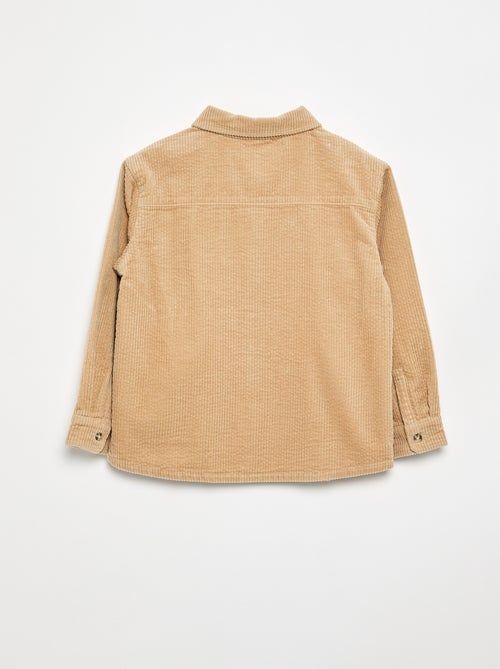 Overshirt van ribfluweel - Kiabi