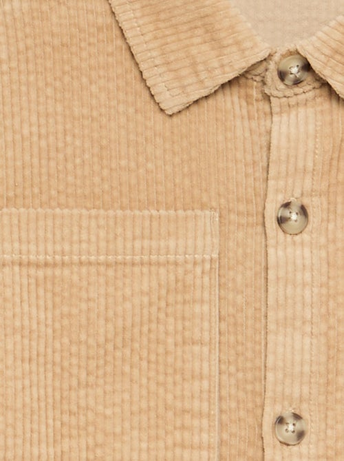 Overshirt van ribfluweel - Kiabi