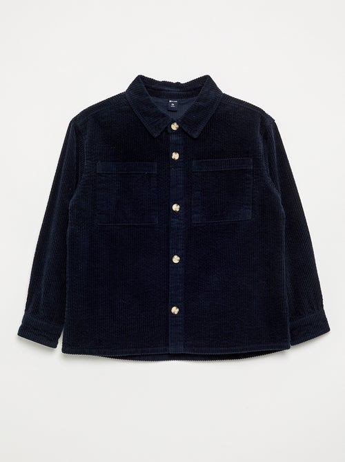 Overshirt van ribfluweel - Kiabi