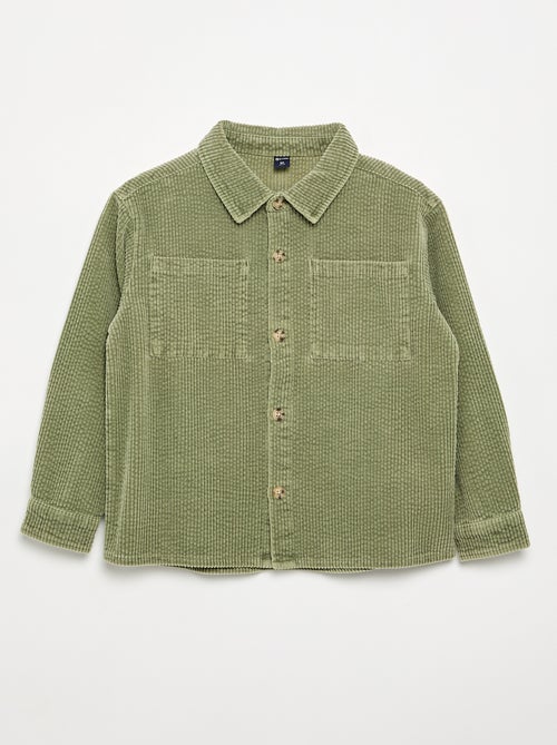 Overshirt van ribfluweel - Kiabi