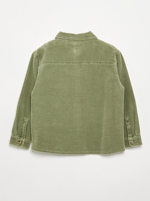 Overshirt van ribfluweel - Kiabi